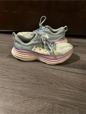 Hoka Women’s Athletic Shoes in Light Blue and Lavender